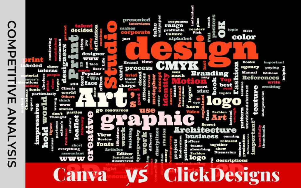Competitive Analysis Canva Versus ClickDesigns Featured Image